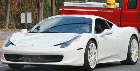 white ferrari
